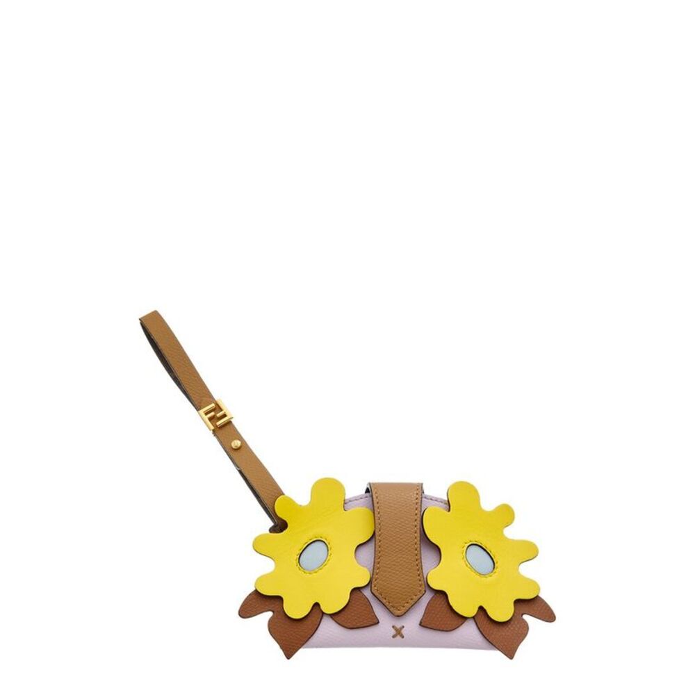 Fendi Best Friends Forever Leather Card Case, Yellow